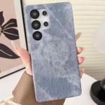 For Samsung Galaxy S25 Ultra 5G Denim MagSafe Magnetic PC + PU Phone Case(Grayish Blue)