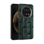 For Huawei Mate 70 Pro / 70 Pro+ ABEEL Beast Pattern 6D Micro-Embossed MagSafe Genuine Leather Phone Case(Green)