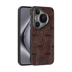 For Huawei Pura 70 Pro / 70 Pro+ ABEEL Beast Pattern 6D Micro-Embossed MagSafe Genuine Leather Phone Case(Brown)