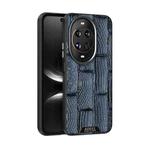 For Huawei nova 14 Ultra ABEEL Beast Pattern 6D Micro-Embossed MagSafe Genuine Leather Phone Case(Blue)