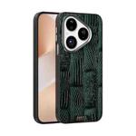 For Huawei Pura 80 5G ABEEL Beast Pattern 6D Micro-Embossed MagSafe Genuine Leather Phone Case(Green)