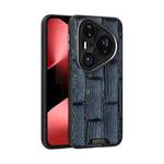 For Huawei Pura 80 Pro 5G / 80 Pro+ 5G ABEEL Beast Pattern 6D Micro-Embossed MagSafe Genuine Leather Phone Case(Blue)