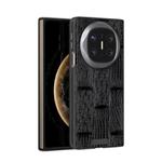 For Huawei Mate X6 ABEEL Beast Pattern 6D Micro-Embossed MagSafe Genuine Leather Phone Case(Black)