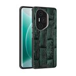 For Honor 300 Ultra ABEEL Beast Pattern 6D Micro-Embossed MagSafe Genuine Leather Phone Case(Green)