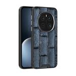 For Honor Magic7 Pro ABEEL Beast Pattern 6D Micro-Embossed MagSafe Genuine Leather Phone Case(Blue)