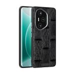 For Honor 300 Pro ABEEL Beast Pattern 6D Micro-Embossed Genuine Leather Phone Case(Black)