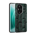 For Honor 300 Pro ABEEL Beast Pattern 6D Micro-Embossed Genuine Leather Phone Case(Green)