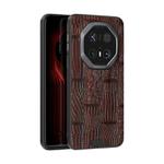 For Huawei Mate 70 RS Ultimate ABEEL Beast Pattern 6D Micro-Embossed Genuine Leather Phone Case(Brown)
