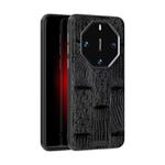 For Huawei Mate 60 RS Ultimate ABEEL Beast Pattern 6D Micro-Embossed Genuine Leather Phone Case(Black)