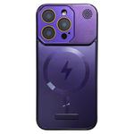 For iPhone 13 Pro Frameless Aromatherapy MagSafe Magnetic PC Phone Case(Purple)