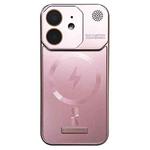 For iPhone 11 Frameless Aromatherapy MagSafe Magnetic PC Phone Case(Rose Gold)