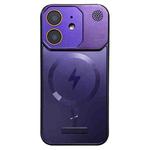 For iPhone 11 Frameless Aromatherapy MagSafe Magnetic PC Phone Case(Purple)
