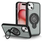 For iPhone 15 Ring Holder Magnetic Phone Case(Grey)