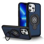 For iPhone 13 Pro Max Ring Holder Magnetic Phone Case(Blue)