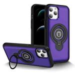 For iPhone 12 Pro Max Ring Holder Magnetic Phone Case(Purple)