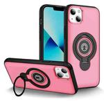 For iPhone 13 Ring Holder Magnetic Phone Case(Bright Pink)