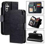 For Samsung Galaxy S24 FE 5G Tri-Fold 9-Card Wallets Leather Phone Case(Black)