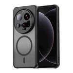 For Xiaomi 15 Ultra Fan Dun Series TPU Hybrid PC Frosted Magsafe Phone Case(Black)