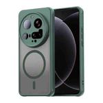 For Xiaomi 15 Ultra Fan Dun Series TPU Hybrid PC Frosted Magsafe Phone Case(Green)