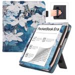 For Pocketbook Era PB700 Painted Leather Hand Rest Holder Smart Tablet Case(Magnolia)