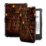 For Pocketbook B606 628 633 632 627 616 Painting Deformation TPU Leather Smart Tablet Case(Library)