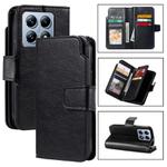 For Xiaomi 14T Tri-Fold 9-Card Wallets Leather Phone Case(Black)