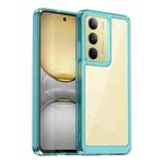 For Realme 14x India Colorful Series Acrylic Hybrid TPU Phone Case(Transparent Blue)