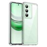 For Realme 14x Colorful Series Acrylic Hybrid TPU Phone Case(Transparent)