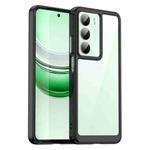 For Realme V70 Colorful Series Acrylic Hybrid TPU Phone Case(Black)