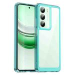 For Realme V70s Colorful Series Acrylic Hybrid TPU Phone Case(Transparent Blue)