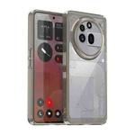 For Nothing Phone 3a Pro Colorful Series Acrylic Hybrid TPU Phone Case(Transparent Grey)
