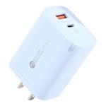 AR-PD12 65W QC3.0 USB and USB-C / Type-C PD Quick Charger, US Plug(Blue)