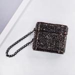 For AirPods 3 Cylindrical Diamond Bluetooth Earphone Protective Case(Black)