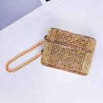 For AirPods Pro Cylindrical Diamond Bluetooth Earphone Protective Case(Gold)