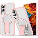 For Samsung Galaxy S25 Edge 5G Acrylic Hybrid TPU MagSafe Holder Phone Case(Pink)