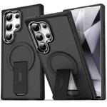 For Samsung Galaxy S25 Ultra 5G Acrylic Hybrid TPU MagSafe Holder Phone Case(Black)