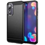 For Samsung Galaxy F36 5G Carbon Fiber Brushed Texture TPU Phone Case(Black)