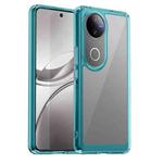 For vivo V50 Colorful Series Acrylic Hybrid TPU Phone Case(Transparent Blue)