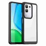 For vivo Y29 4G Colorful Series Acrylic Hybrid TPU Phone Case(Black)