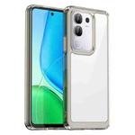 For vivo Y29 4G Colorful Series Acrylic Hybrid TPU Phone Case(Transparent Grey)