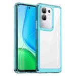For vivo iQOO Z10x 5G Colorful Series Acrylic Hybrid TPU Phone Case(Transparent Blue)