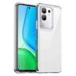 For vivo iQOO Z10x 5G Colorful Series Acrylic Hybrid TPU Phone Case(Transparent)