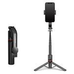 Lenovo Thinkplus H11B Flagship Stainless Steel Bluetooth Selfie Stick, 1.1m(Black)