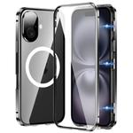 For iPhone 16 360 Full Body Magnetic Frosted MagSafe Phone Case(Black)