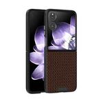 For Xiaomi Mix Flip ABEEL Ruyi Pattern 6D Micro Relief MagSafe Leather Phone Case(Brown)