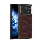 For Xiaomi Mix Fold 4 ABEEL Ruyi Pattern 6D Micro Relief MagSafe Leather Phone Case(Brown)