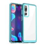 For Samsung Galaxy F36 5G Colorful Series Acrylic Hybrid TPU Phone Case(Transparent Blue)