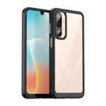 For Samsung Galaxy M16 5G Colorful Series Acrylic Hybrid TPU Phone Case(Black)