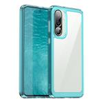 For Samsung Galaxy M56 5G Colorful Series Acrylic Hybrid TPU Phone Case(Transparent Blue)