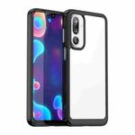 For Samsung Galaxy M36 5G Colorful Series Acrylic Hybrid TPU Phone Case(Black)